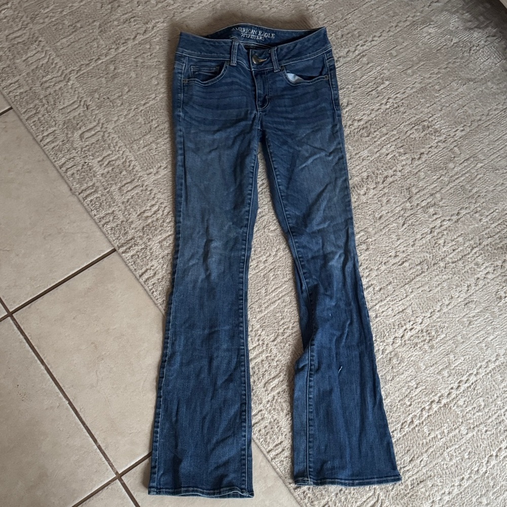American Eagle Outfitters Dark Blue Flare Jeans